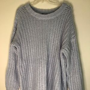 Oversized knit sweater